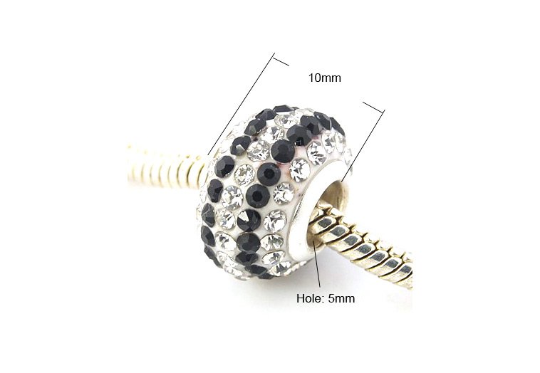 ROND.MM.15*10 STRASS CAT.A JET/CRY