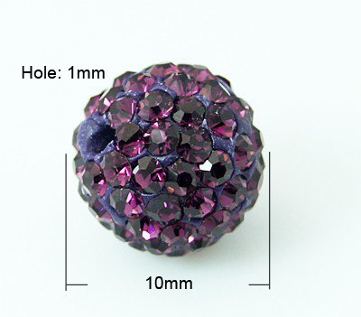 BALL STRASS CAT.A MM. 10 AMETHYST