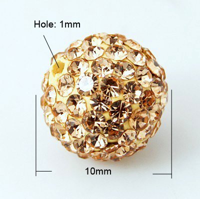 BALL STRASS CAT.A MM. 10 LT.PEACH
