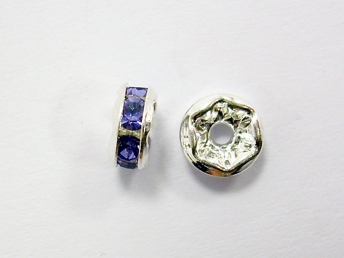 STRASS RONDELLA MM.6 ARG/TANZANITE