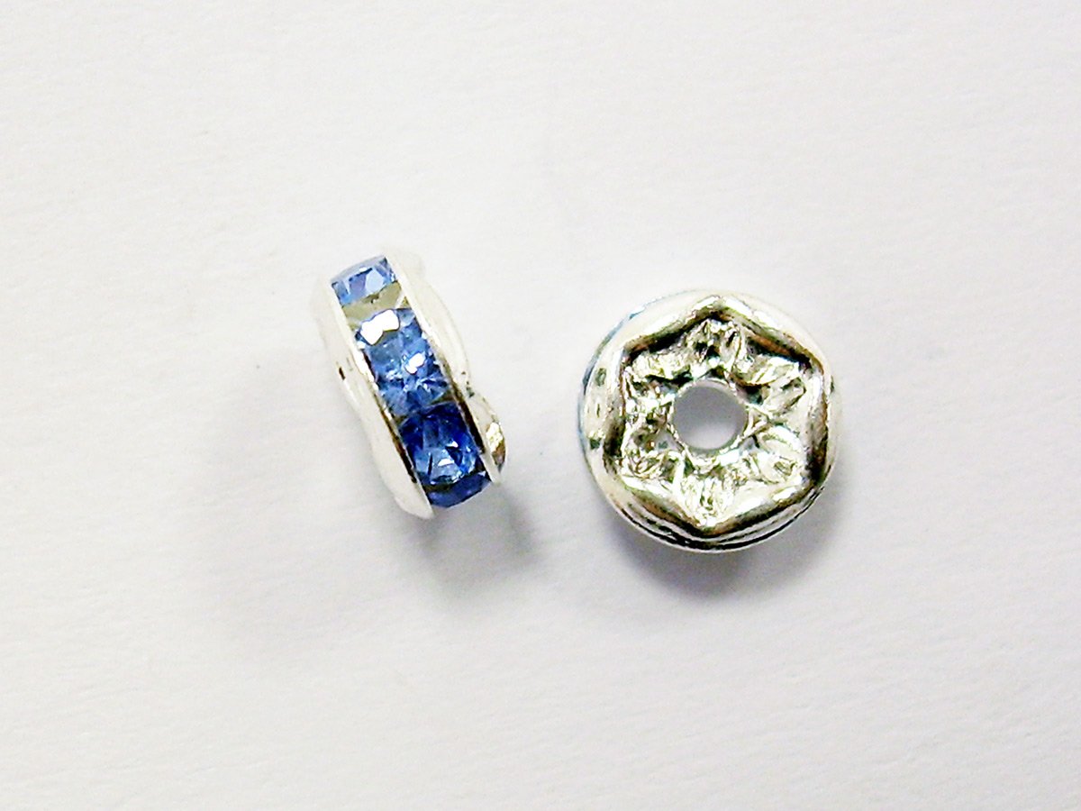 STRASS RONDELLA MM.6 ARG/LT.SAPPH.