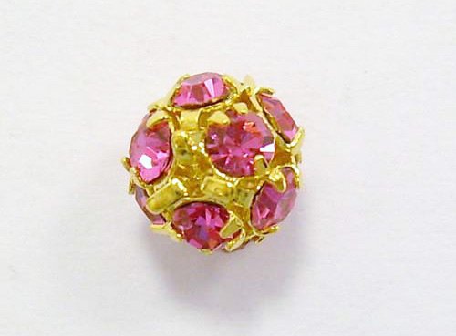 STRASS-BALL mm.6 col.rosa