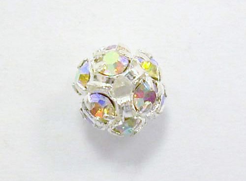 STRASS-BALL mm.6 col.AB SILVER