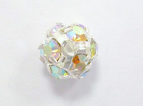 STRASS-BALL mm.8 col.AB SILVER