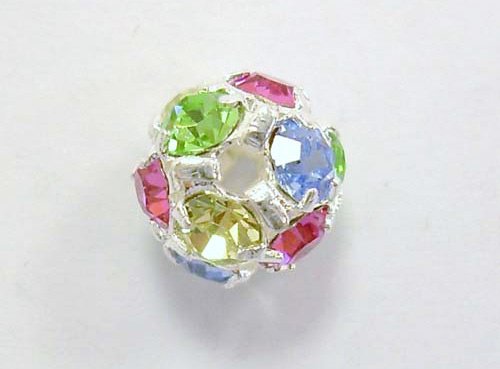 STRASS-BALL mm.8 col.MC ARGENTATE