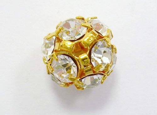 STRASS-BALL mm.10 COL.ORO