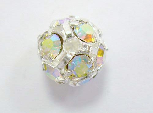 STRASS-BALL mm.10 COL.AB SILVER