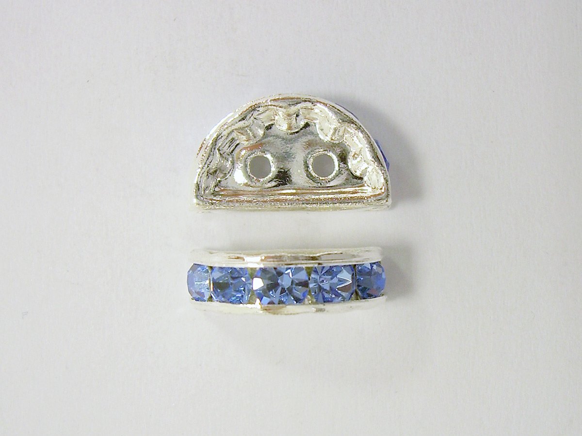 STRASS-PONTE mm.13×6 ARG/LT.SAPPHIRE