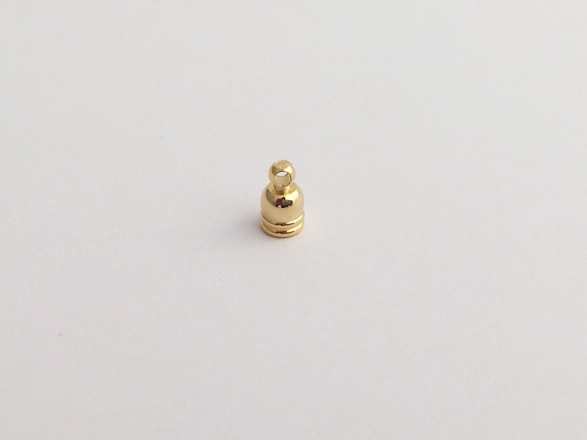 COPPETTA RIGATA COLORE ORO 8 x 5 MM