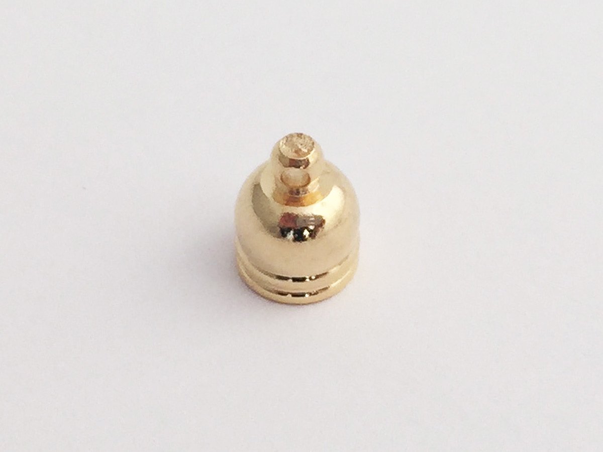 COPPETTA RIGATA COLORE ORO 12 x 10 MM