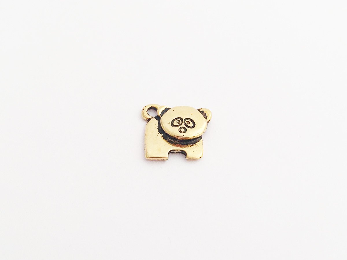 PEND.METAL.PANDA COL.ORO