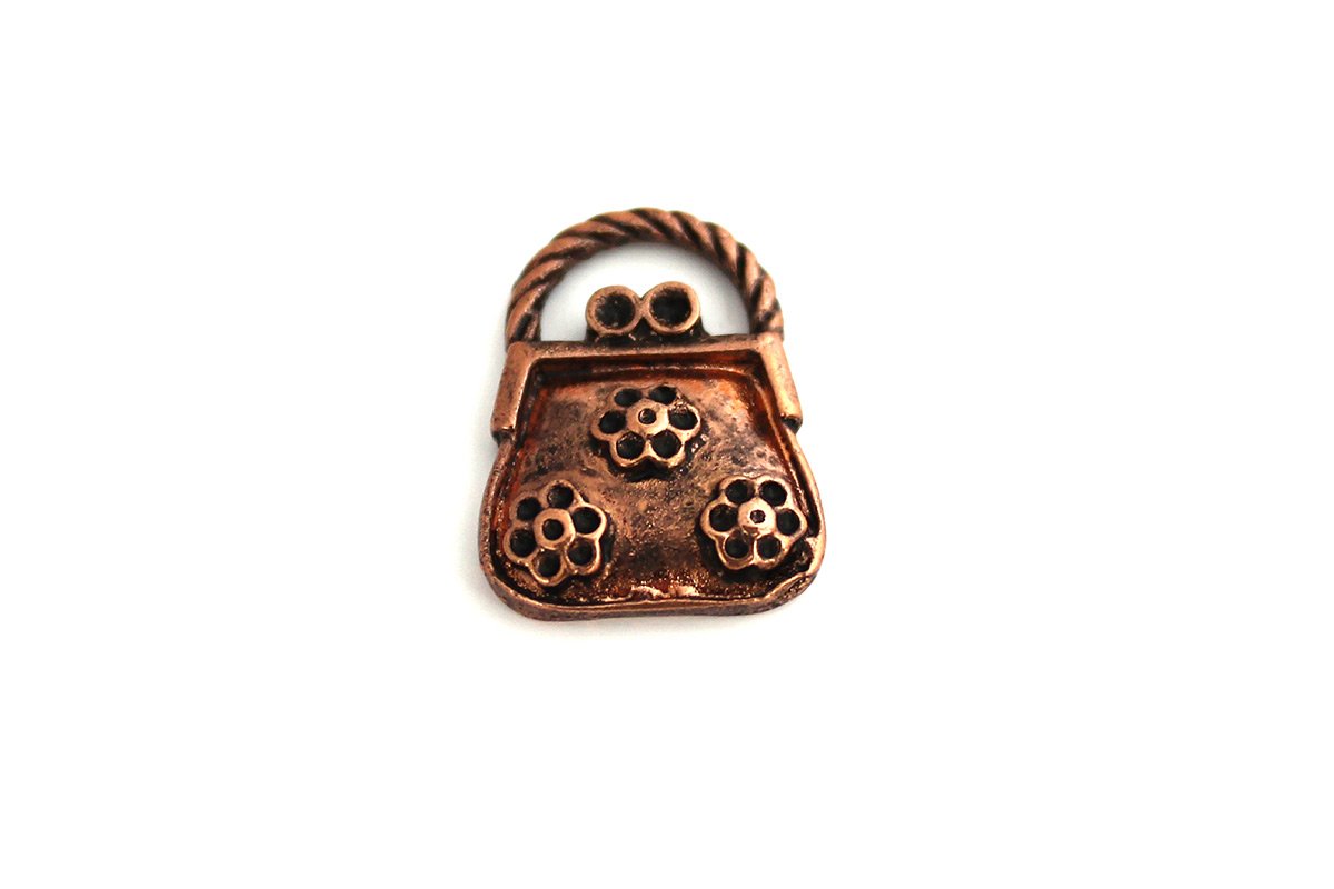 PEND.MET.BORSETTA C.RAME ANTICO