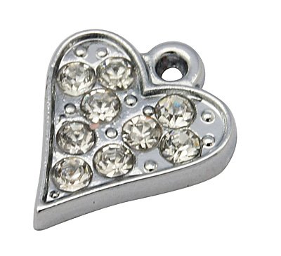 PEND.CUORE C/STRASS MM.13,5*16 NIKEL