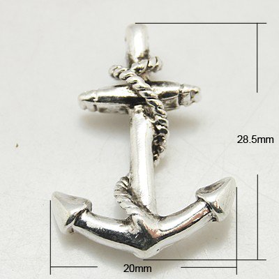 PEND.MET.ANCORA MM.28,5x20x4 ARG.ANT