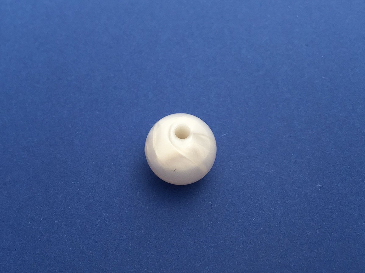 TONDA MADREPERLA MM.16 BIANCO