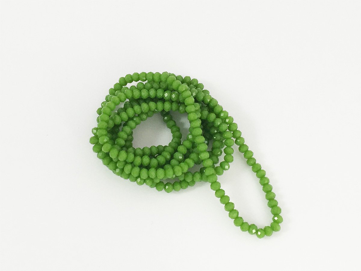 PERLA VETRO SFACET.MM.3×4 VERDE