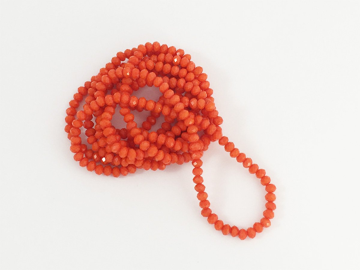 PERLA VETRO SFACET.MM.3×4 ARANCIO