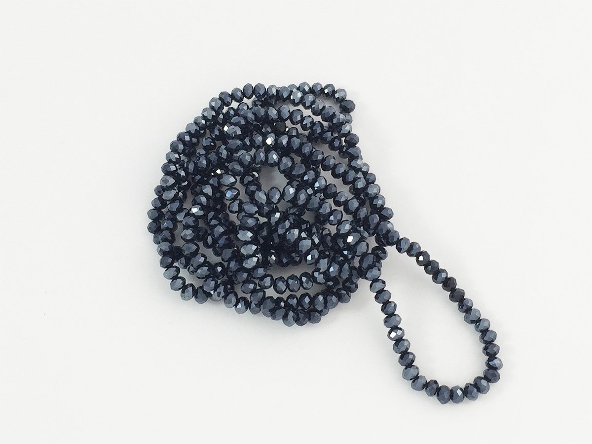 PERLA VETRO SFACET.MM.3×4 HEMATITE