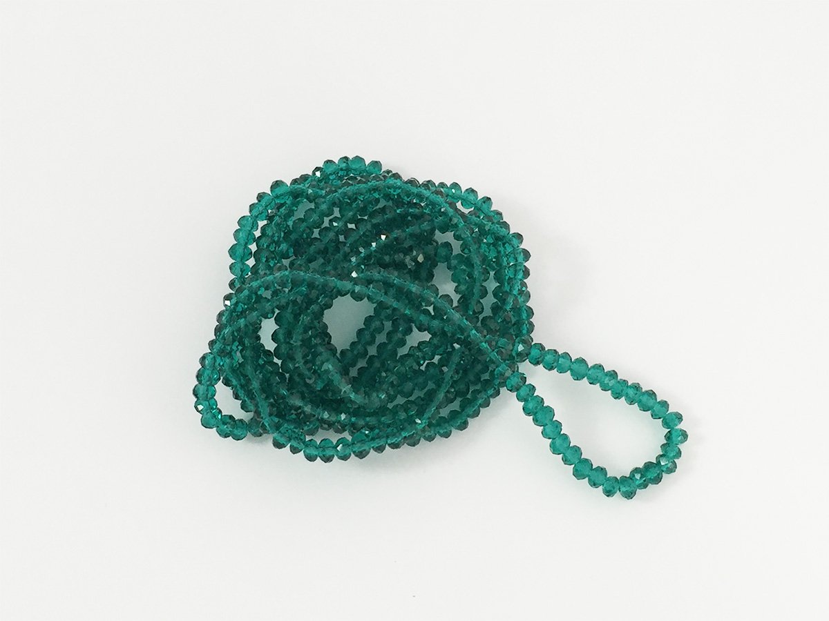 PERLA VETRO SFACET.MM.3×4 EMERALD