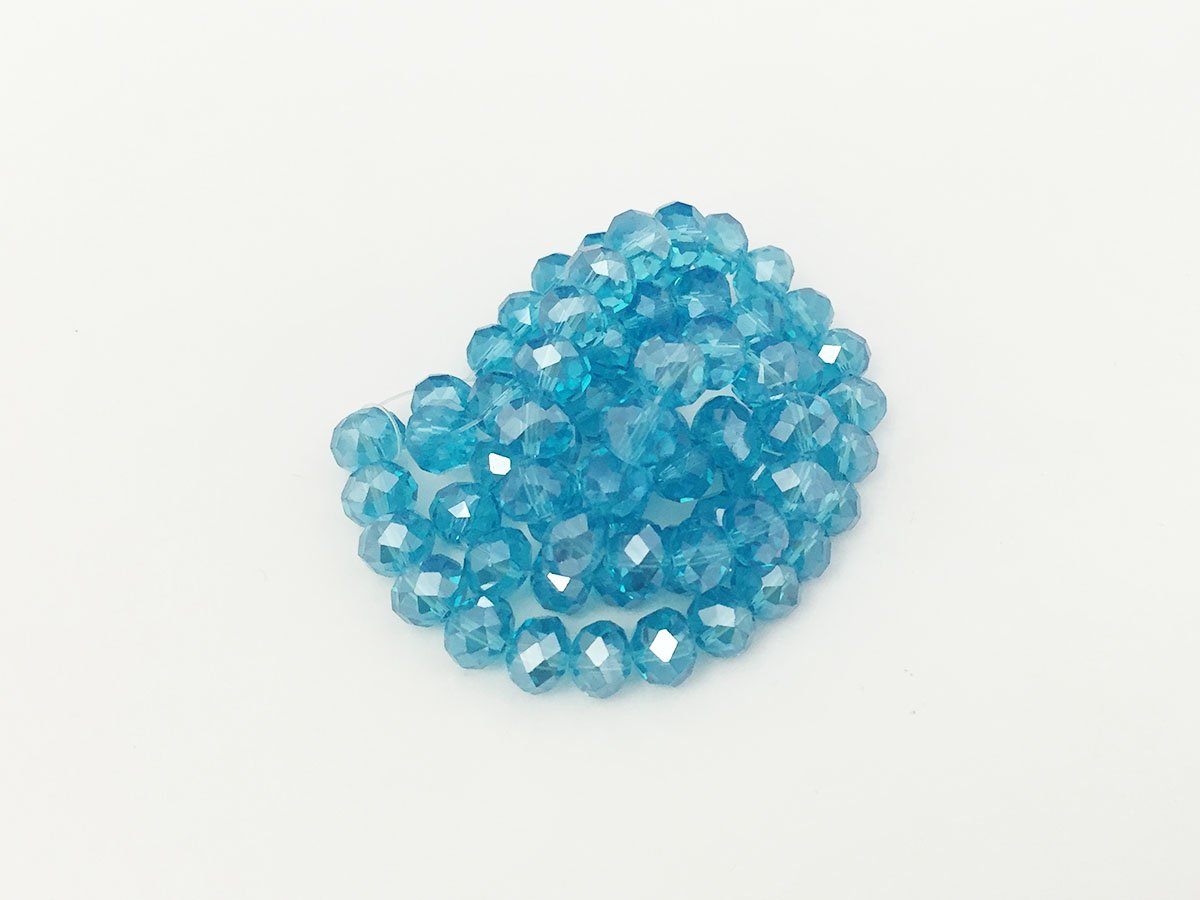 CIPOLLE CRISTALLO MM. 6×8 AQUAMARINE