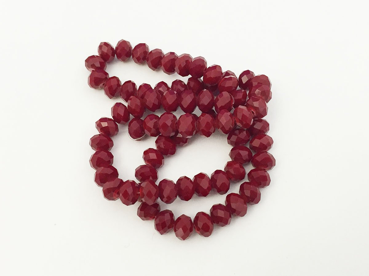 CIPOLLE CRISTALLO MM. 6×8 DARK RED