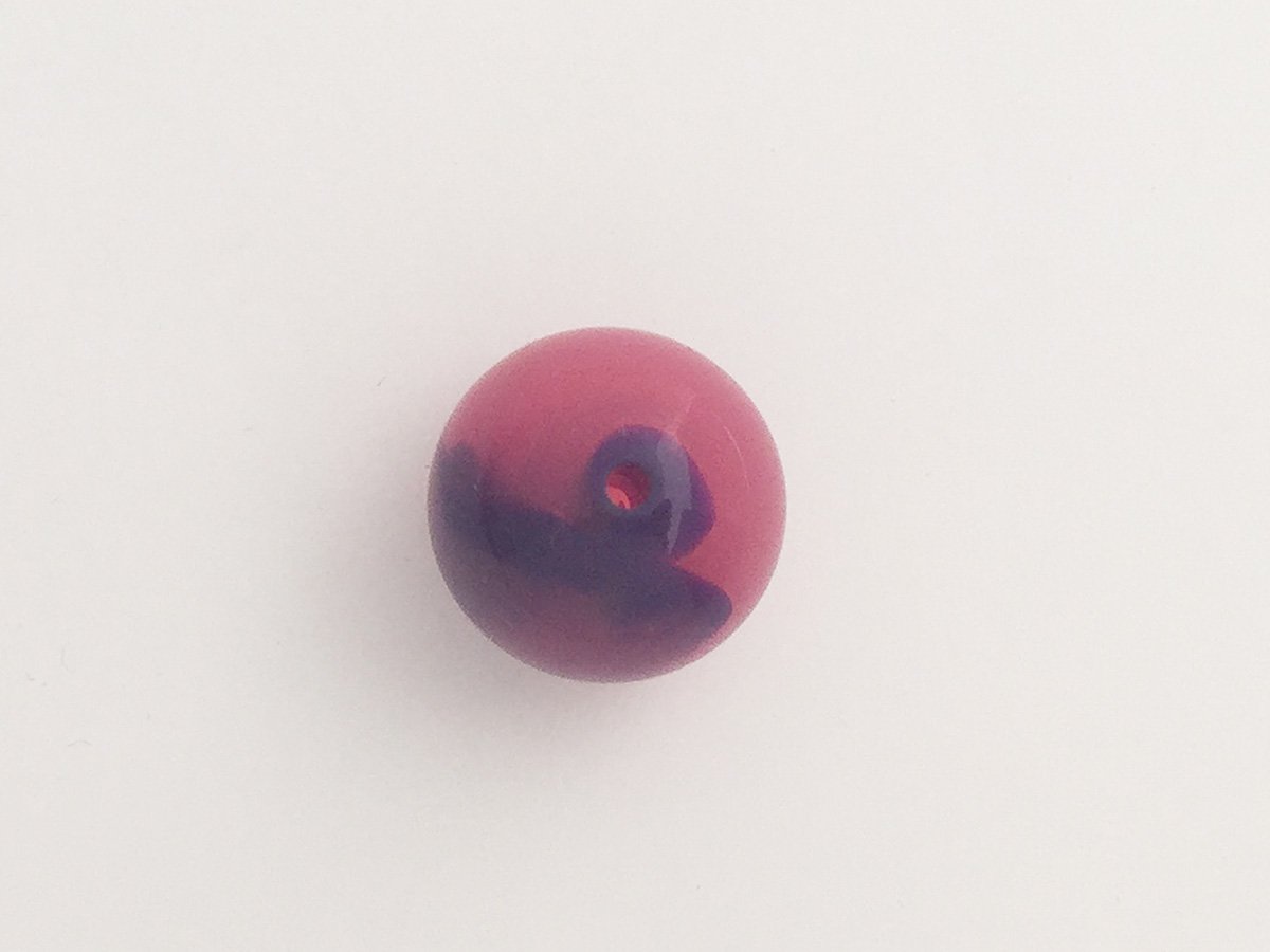 PERLA TONDA BIC.MM.25 ROSA/BLUE