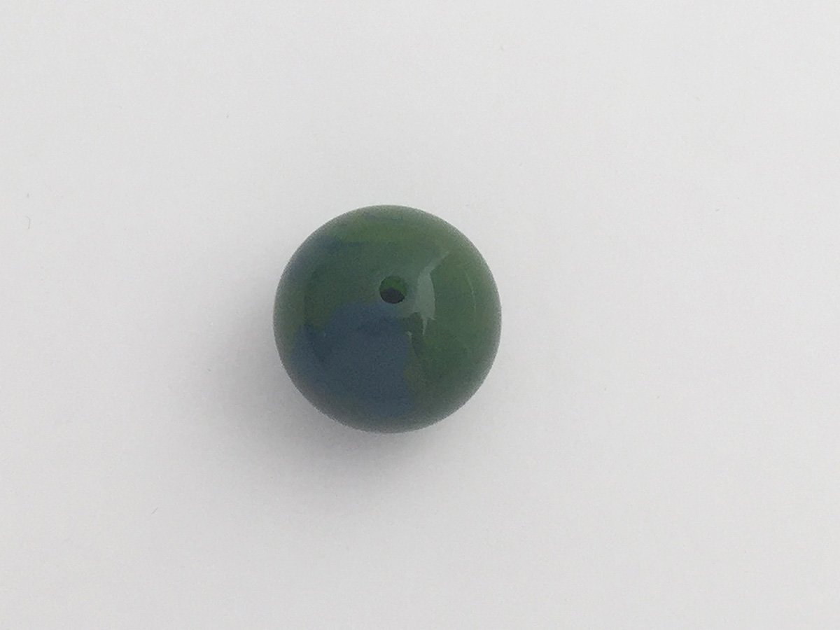 PERLA TONDA BIC.MM.25 VERDE/BLUE