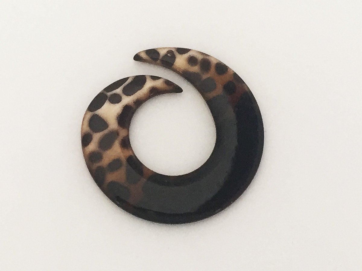 VIRGOLA LEOPARDATA MM.50 MARRONE