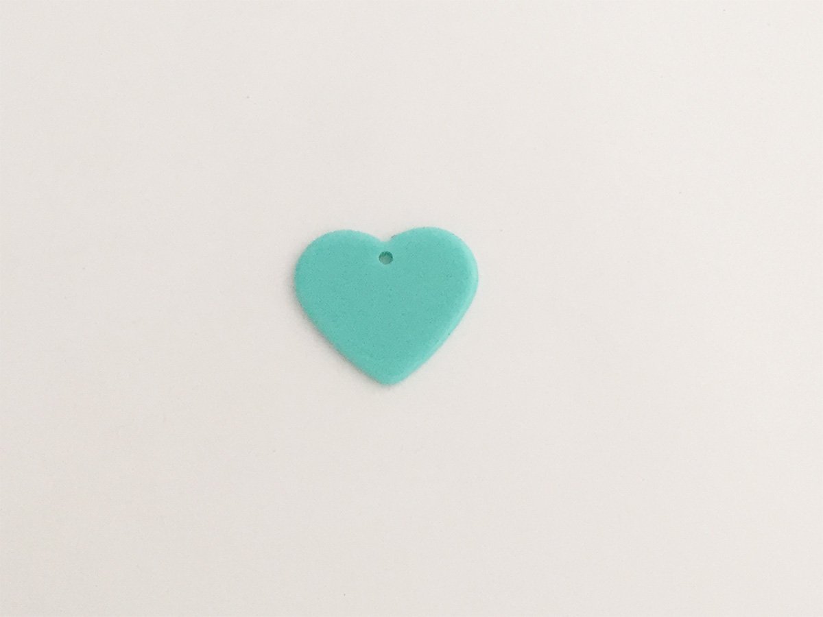 CUORE PIATTO PLEXI MM.30*25 TIFFANY