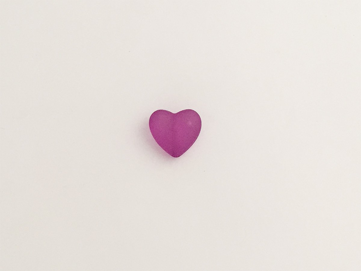 CUORE MM. 18 PLEXI VIOLA