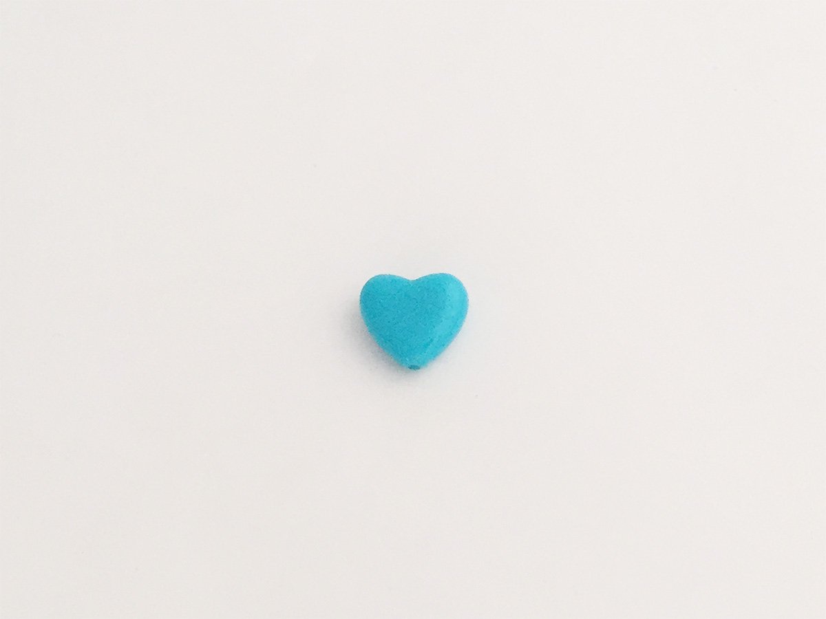 CUORE MM. 18 PLEXI TURCHESE