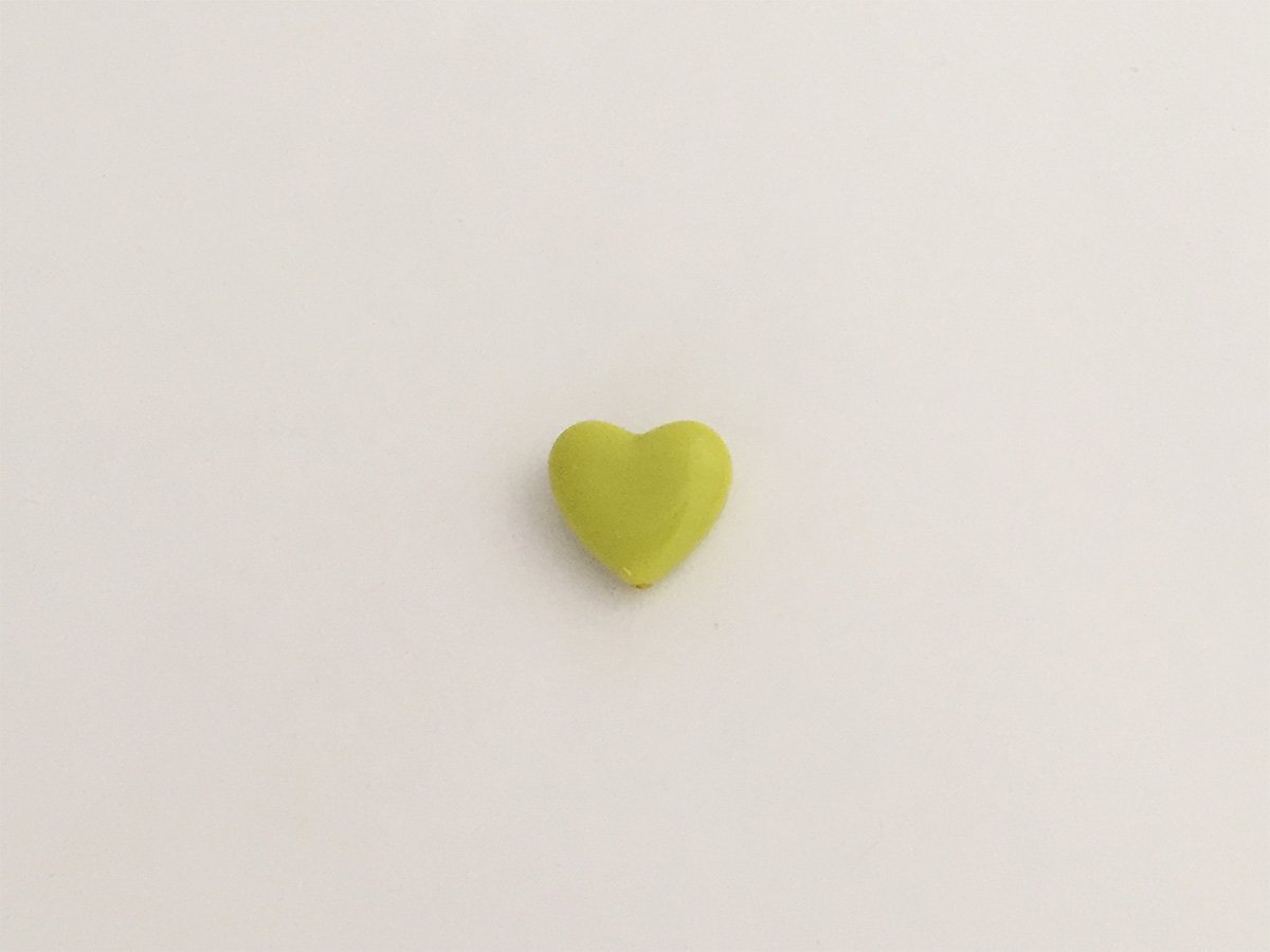CUORE MM. 18 PLEXI VERDE ACIDO