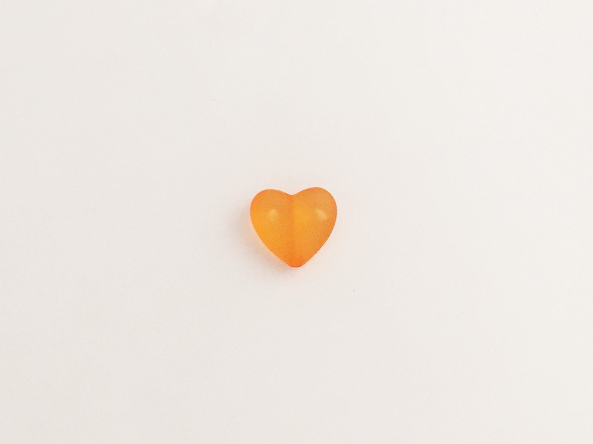 CUORE MM.18 PLEXI ARANCIO