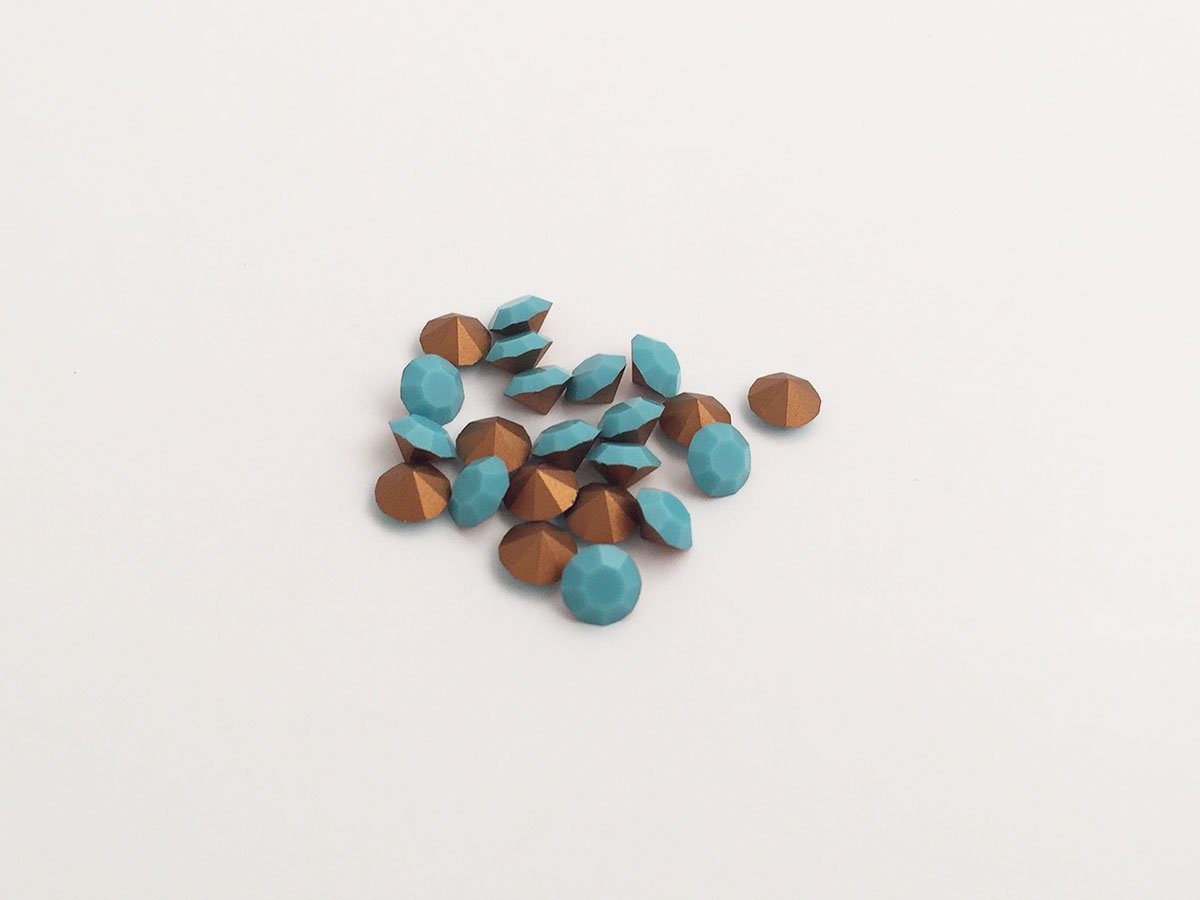 PRECIOSA STRASS CONICO SS28 TURQUOIS